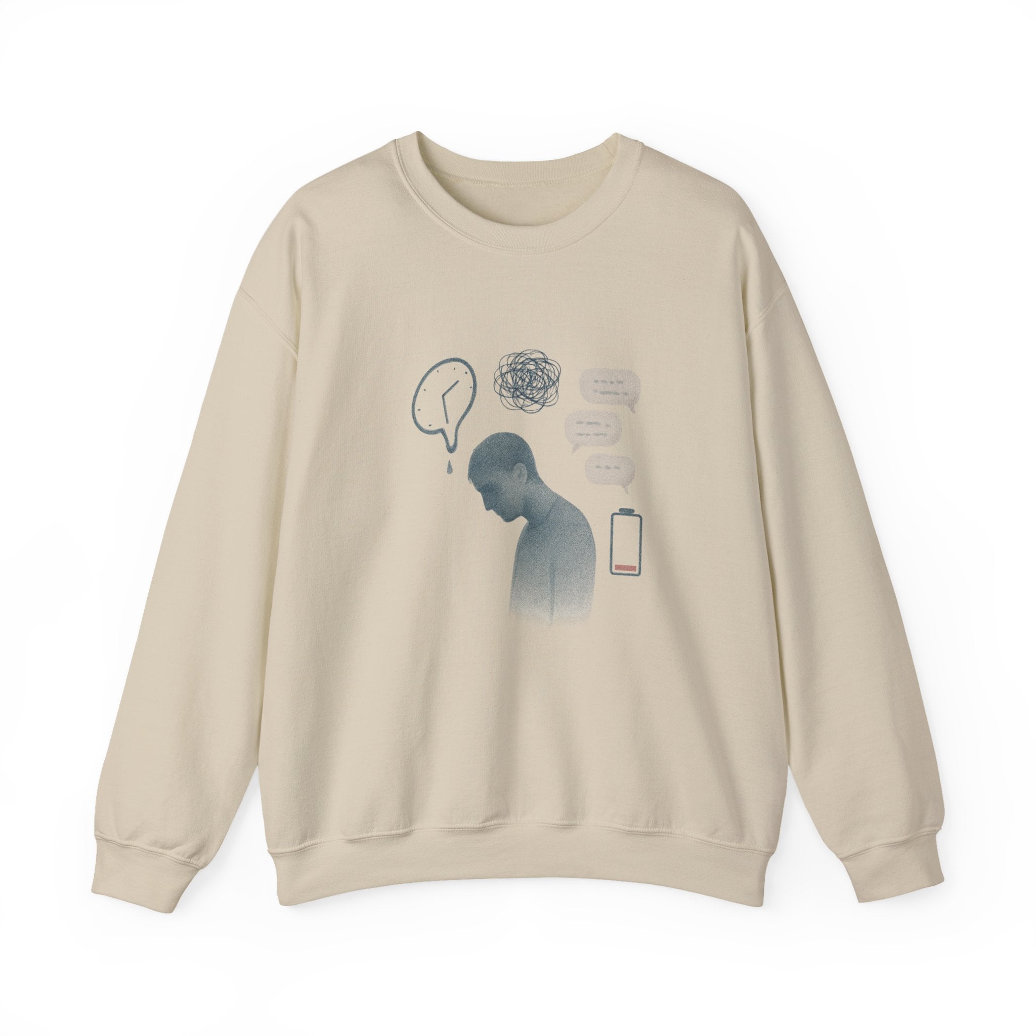 Crewneck Sweatshirt — Mental Health Awareness Silhouette