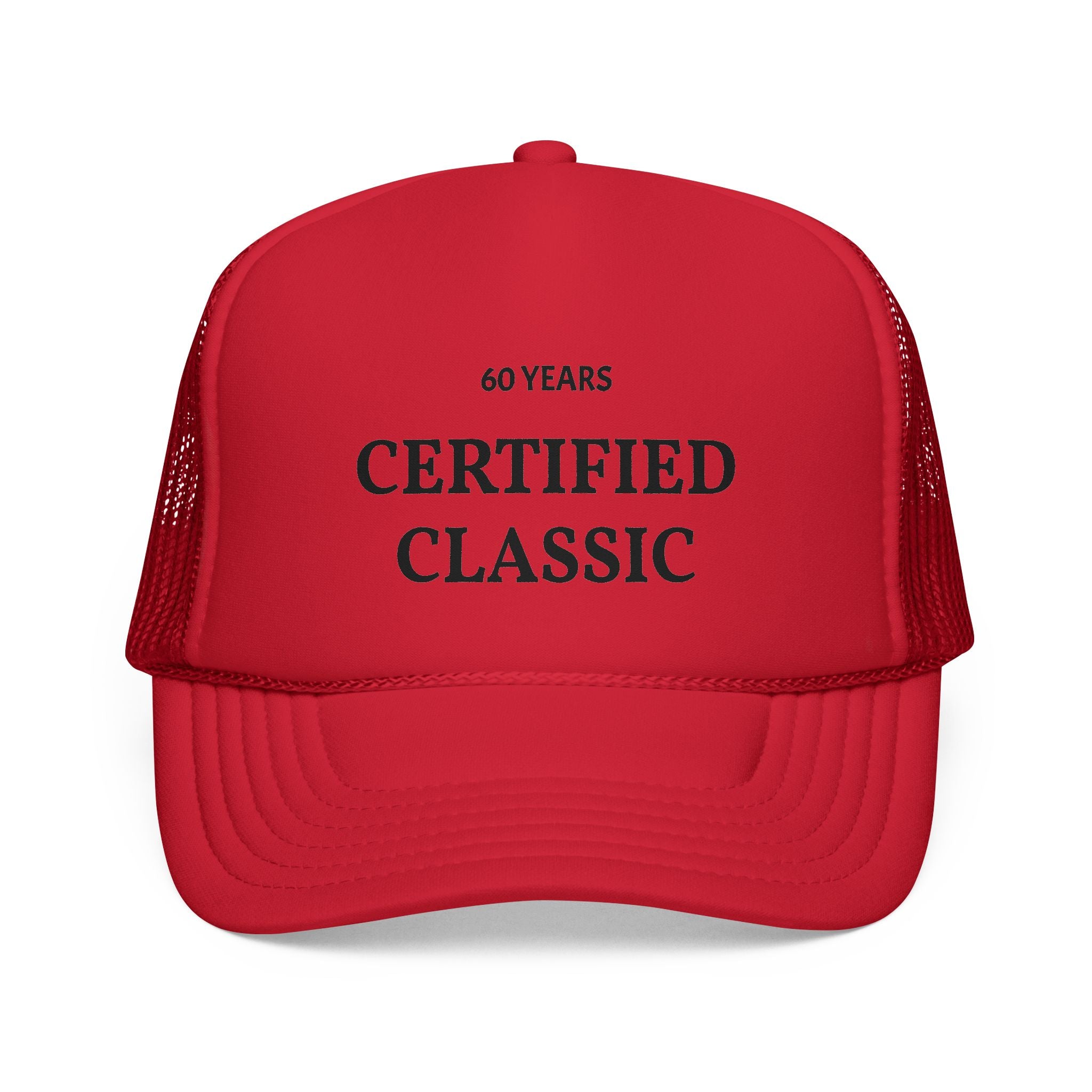 Certified Classic Trucker Cap — 60 Years Vintage Birthday Hat