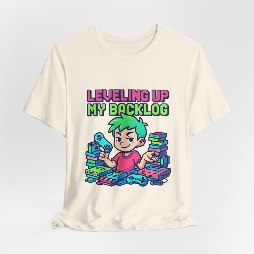 Leveling Up My Backlog Gaming Tee