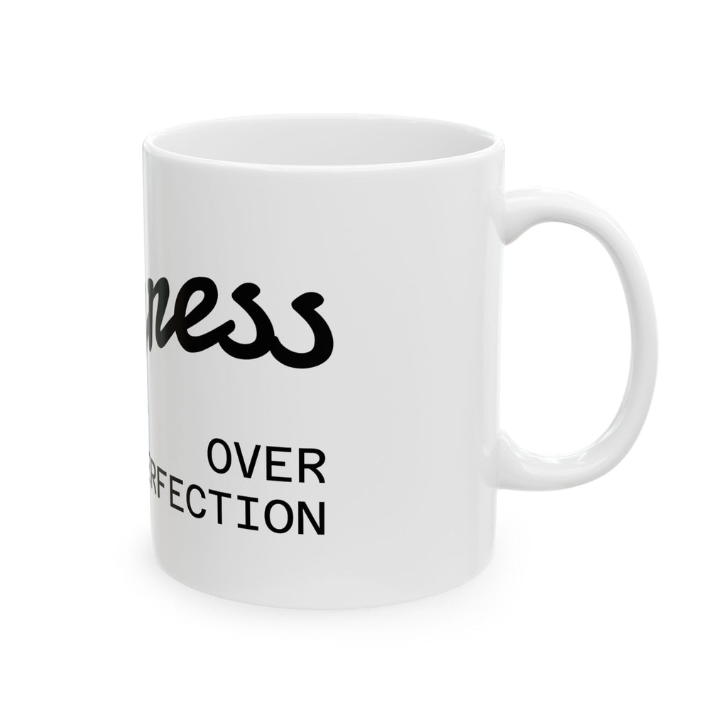 Progress Over Perfection Ceramic Mug — Motivational Coffee Cup (11oz/15oz)
