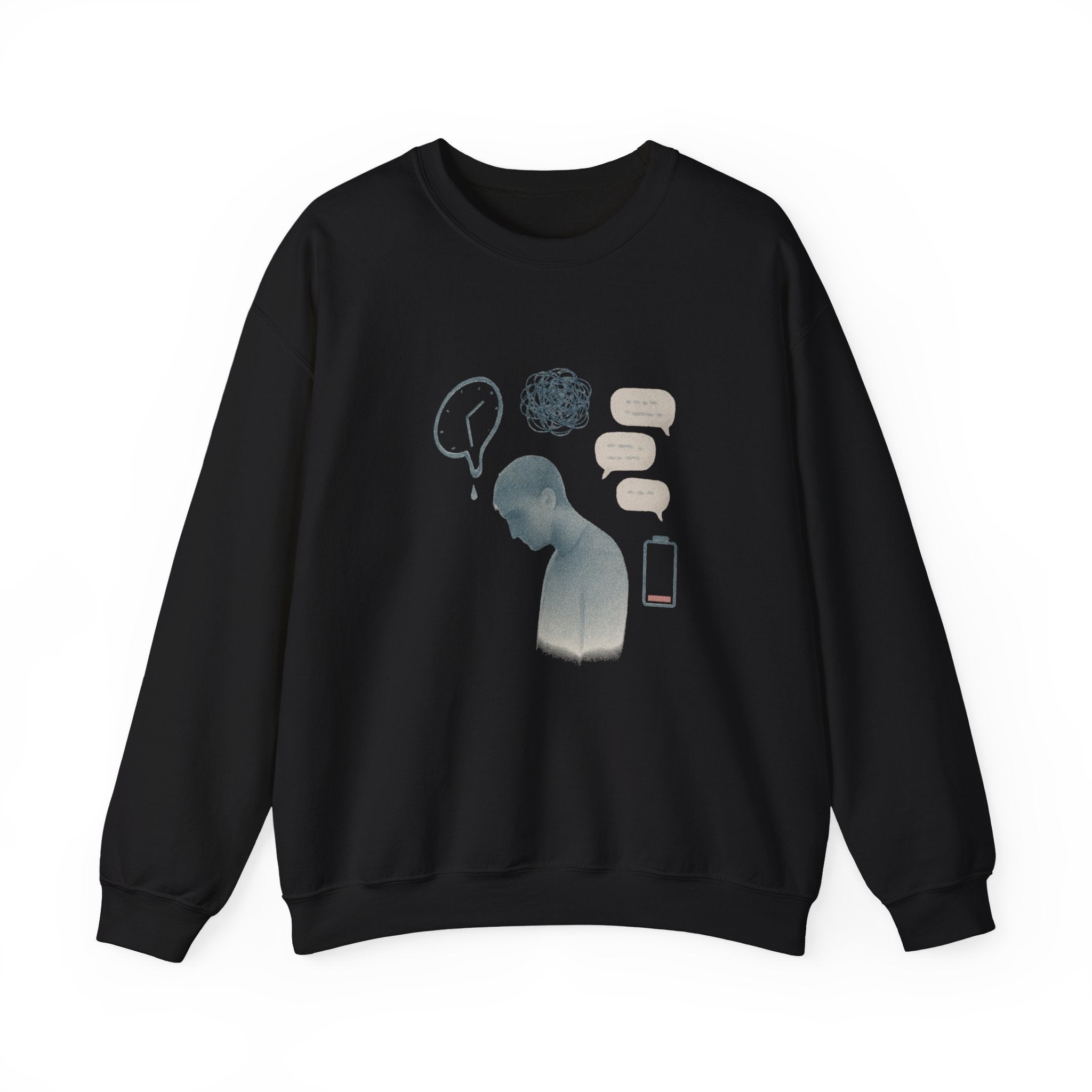 Crewneck Sweatshirt — Mental Health Awareness Silhouette