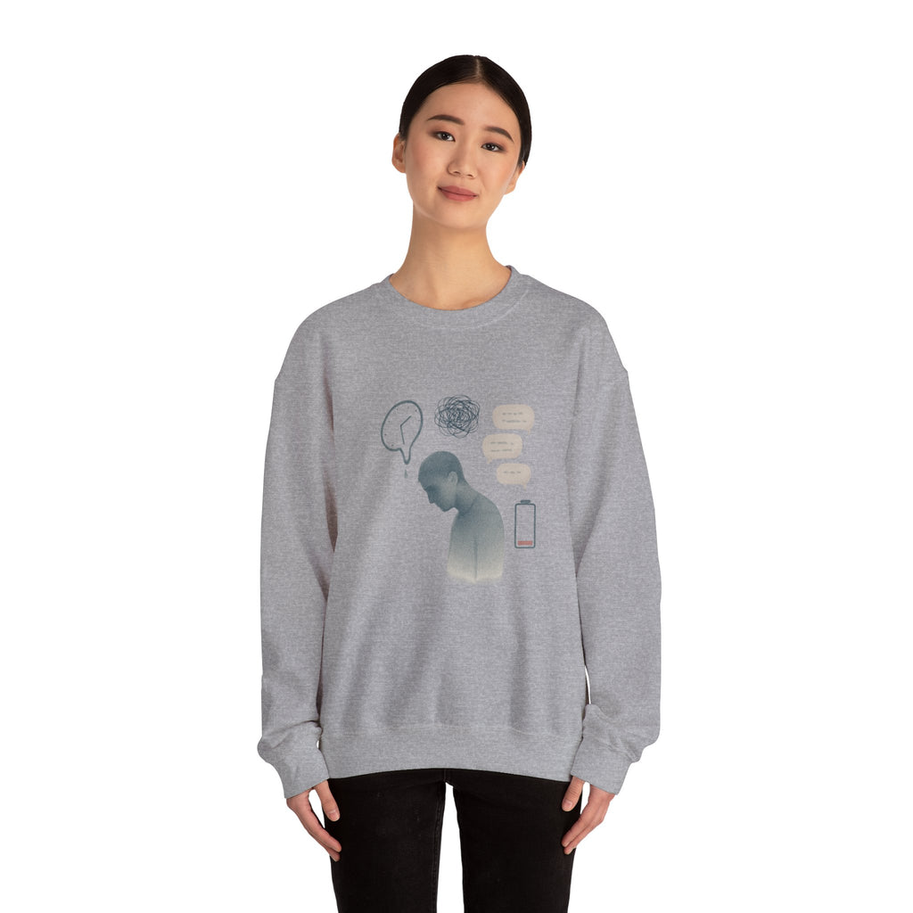 Crewneck Sweatshirt — Mental Health Awareness Silhouette