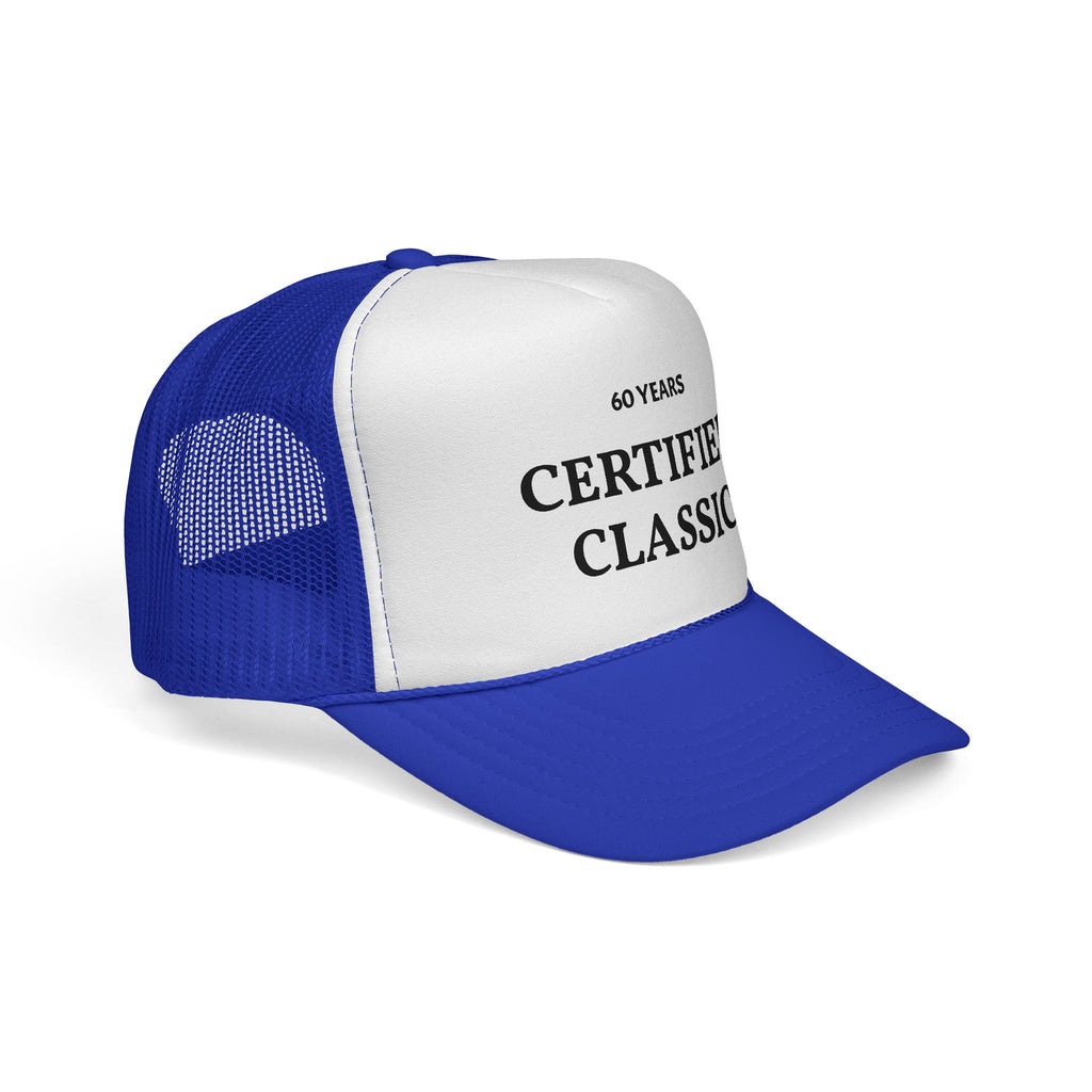 Certified Classic Trucker Cap — 60 Years Vintage Birthday Hat