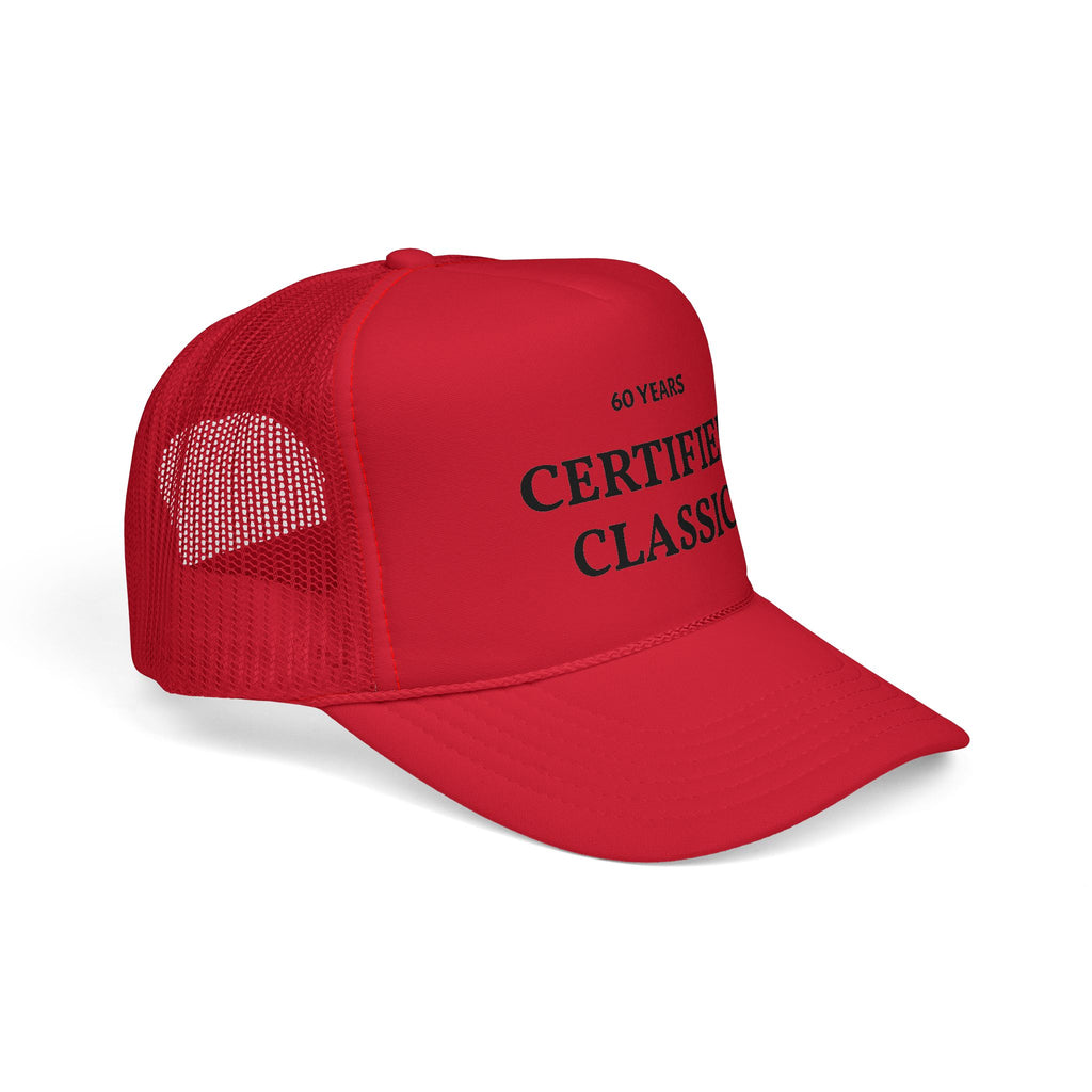 Certified Classic Trucker Cap — 60 Years Vintage Birthday Hat