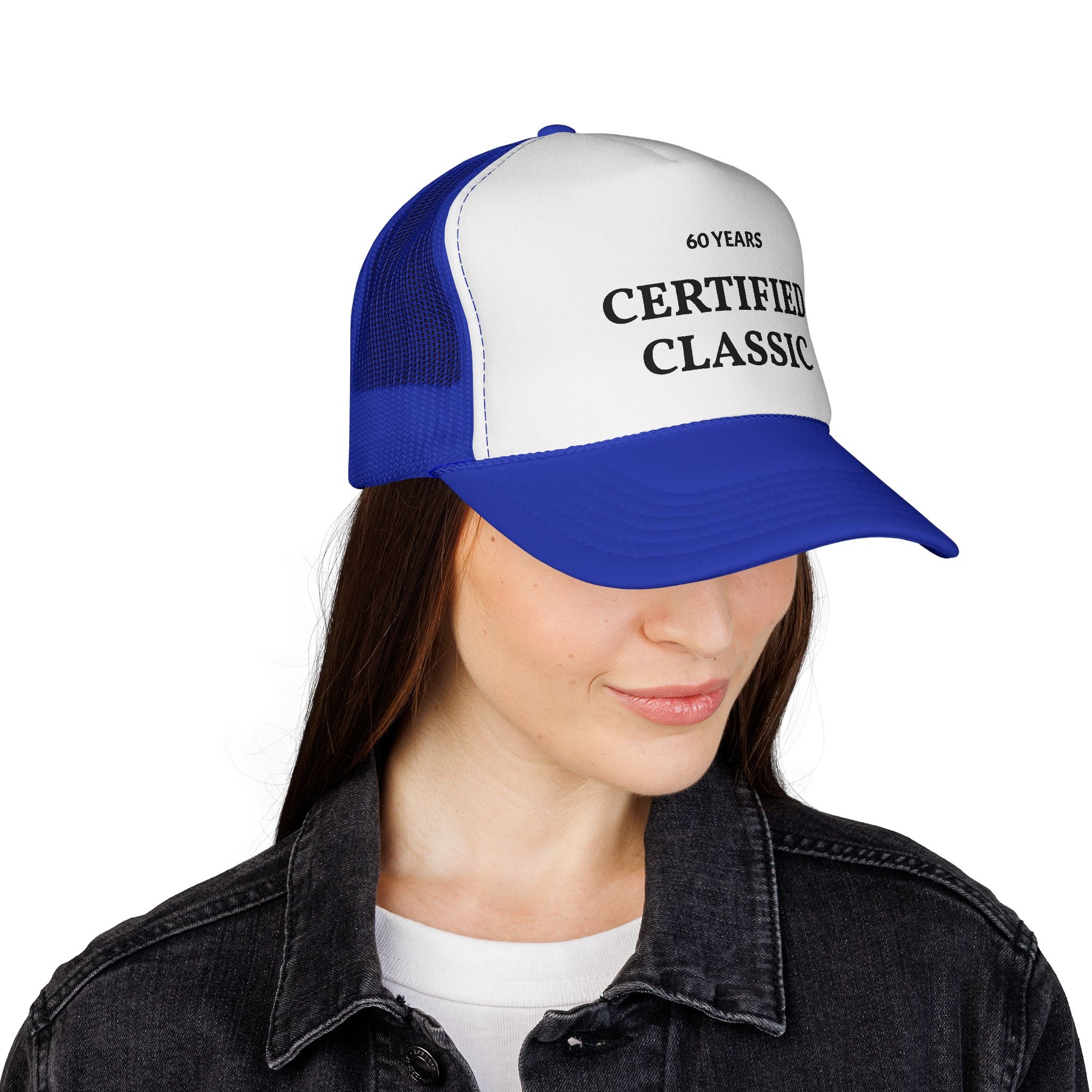 Certified Classic Trucker Cap — 60 Years Vintage Birthday Hat