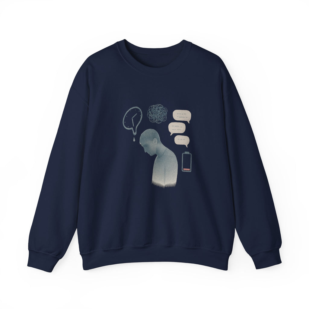 Crewneck Sweatshirt — Mental Health Awareness Silhouette