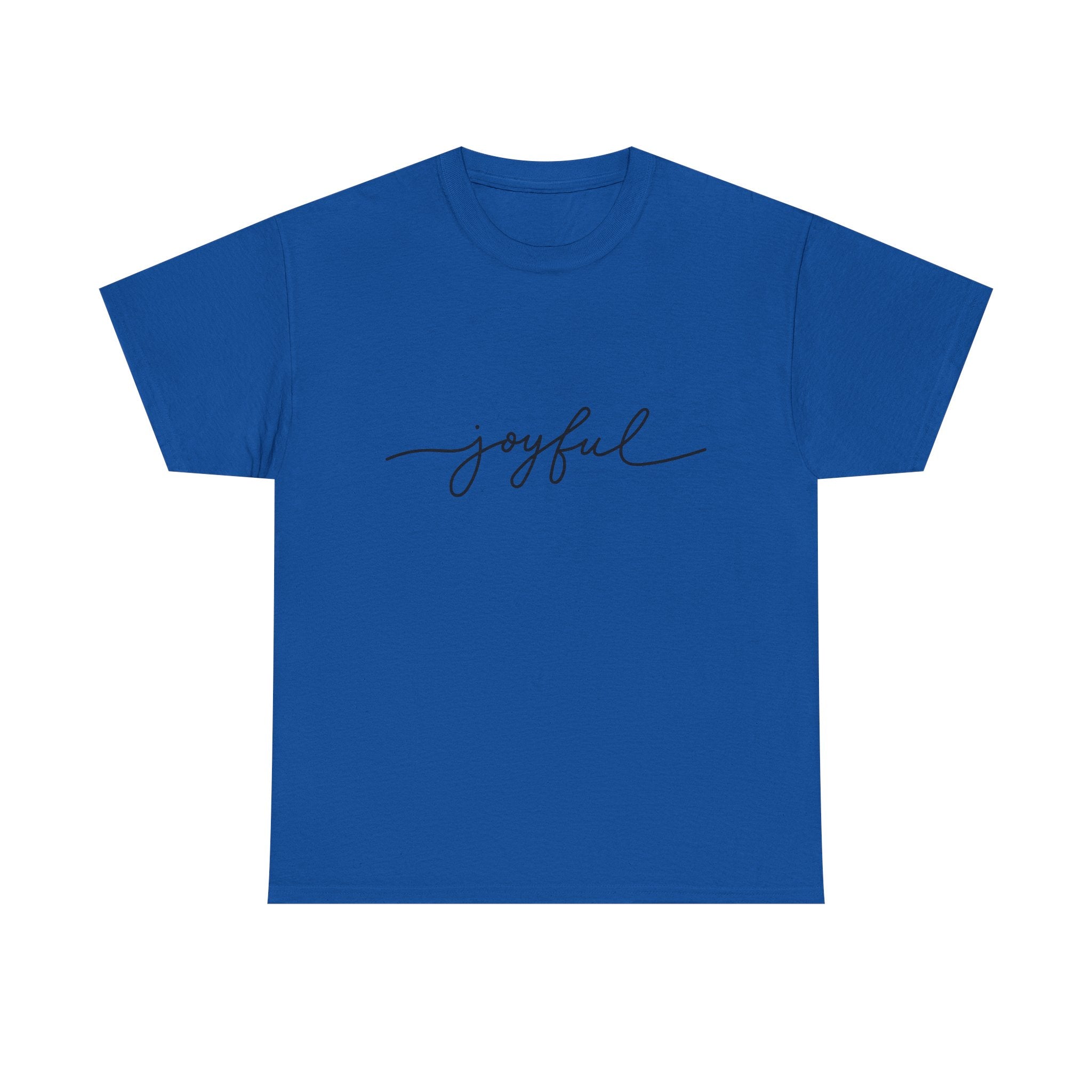 Joyful Script T-Shirt — Minimalist Inspirational Tee