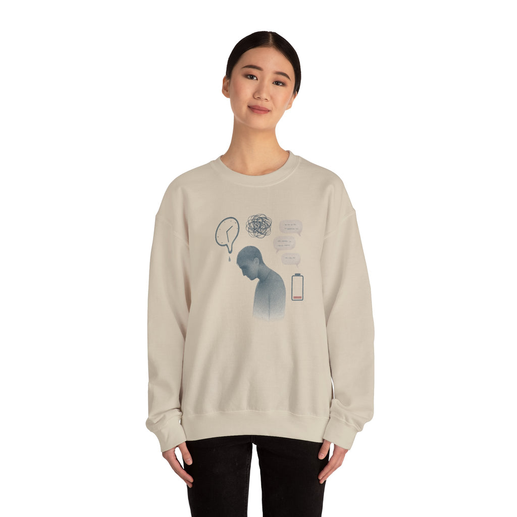 Emotional Silence Sweatshirt - Cozy Mental Health Awareness