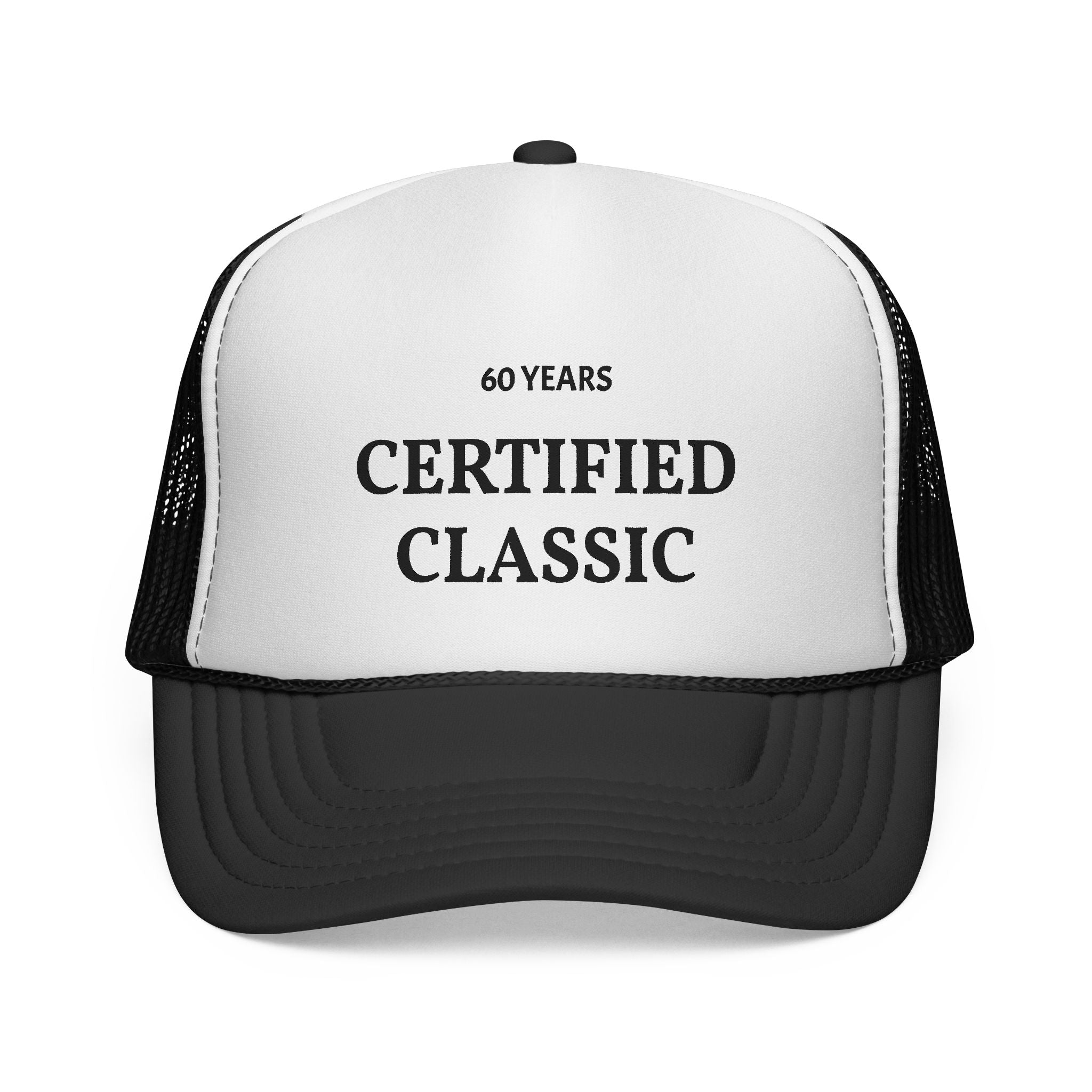 Certified Classic Trucker Cap — 60 Years Vintage Birthday Hat