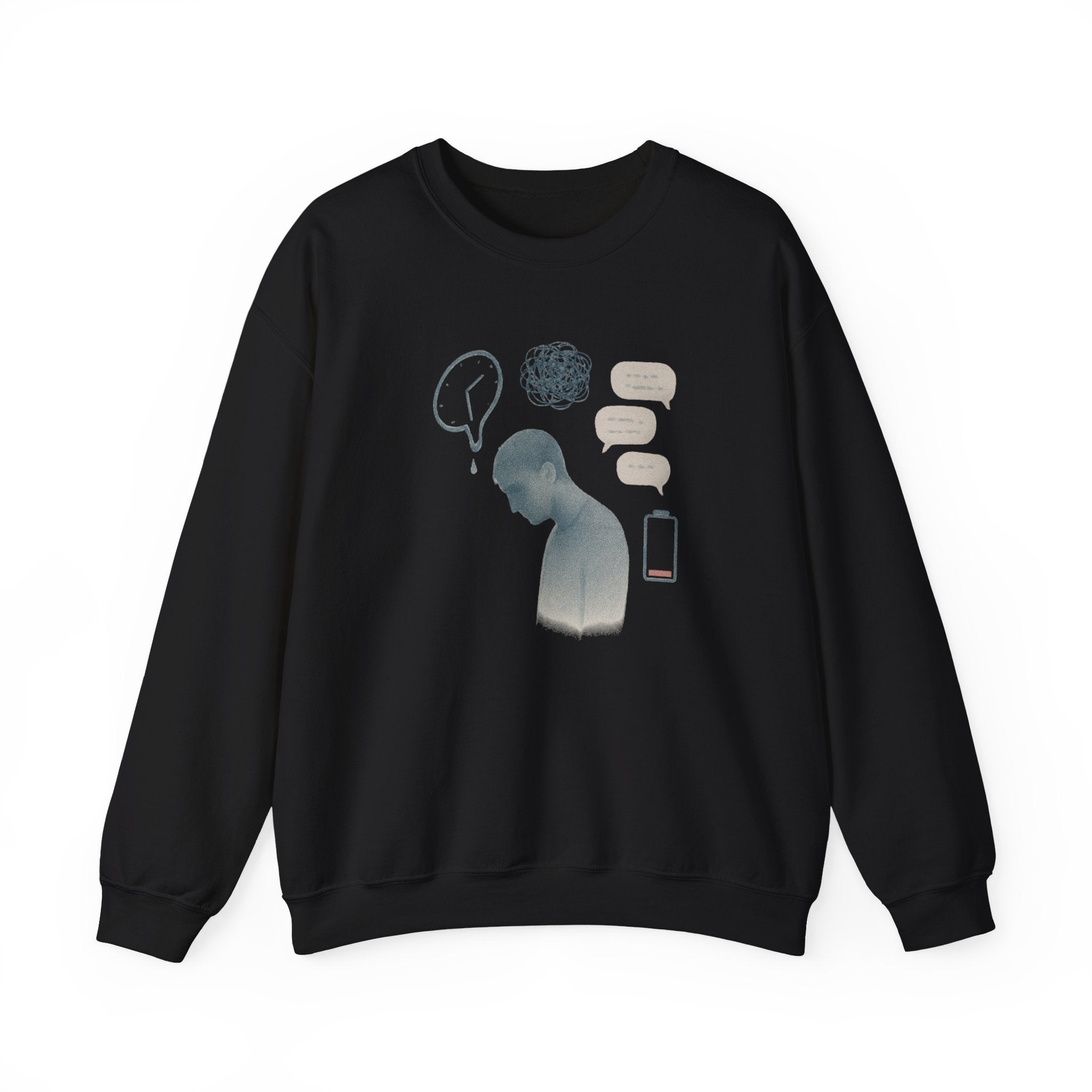 Emotional Silence Sweatshirt - Cozy Mental Health Awareness