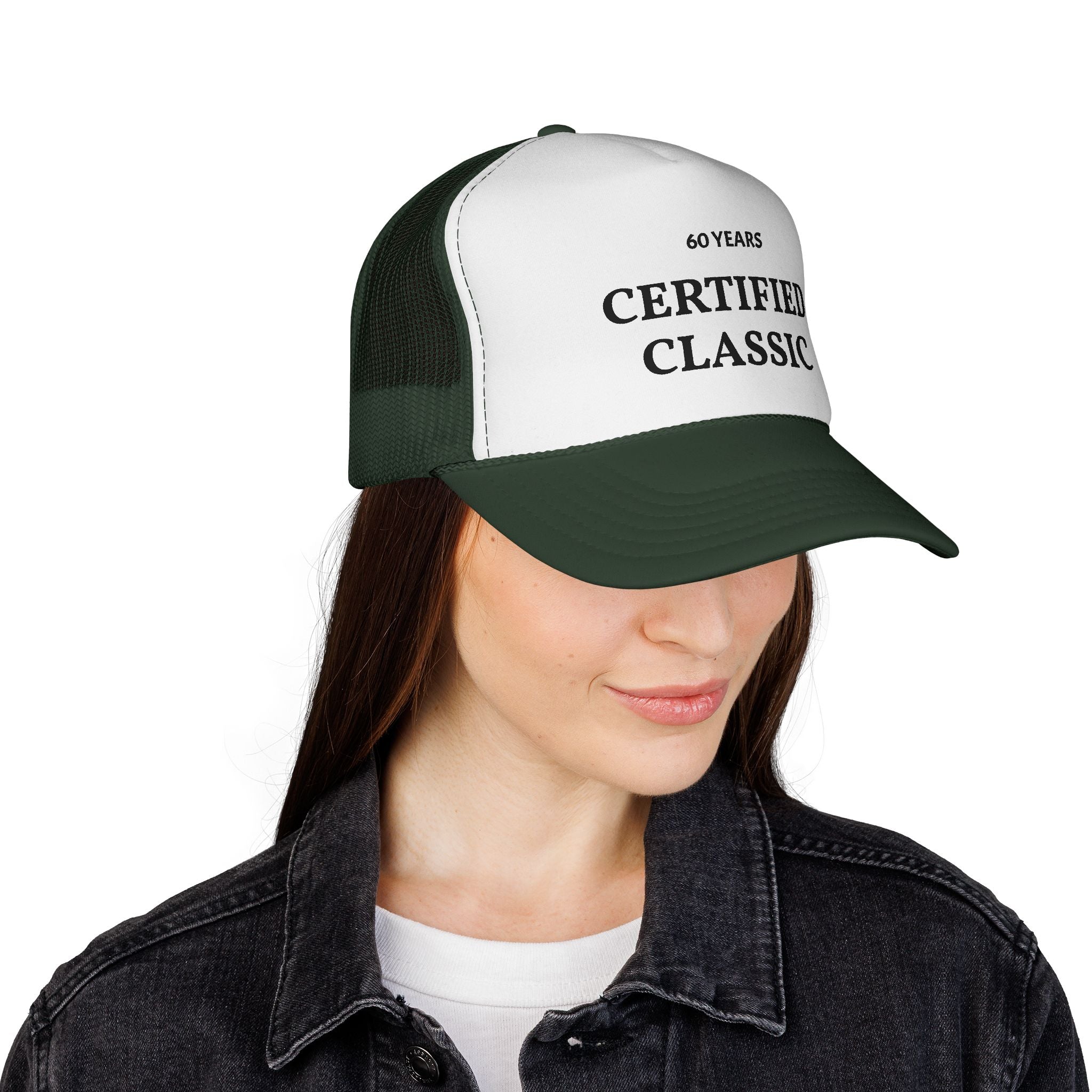 Certified Classic Trucker Cap — 60 Years Vintage Birthday Hat