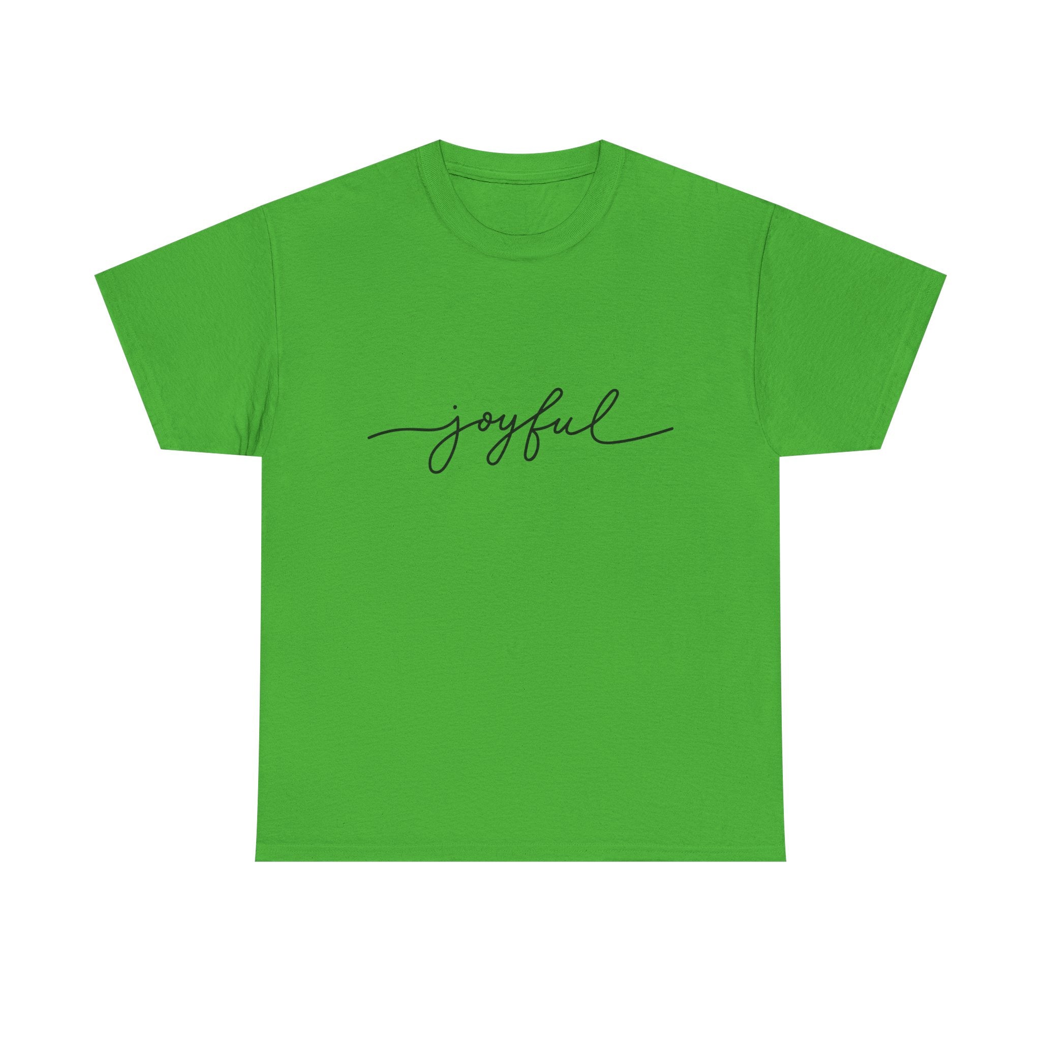 Joyful Script T-Shirt — Minimalist Inspirational Tee