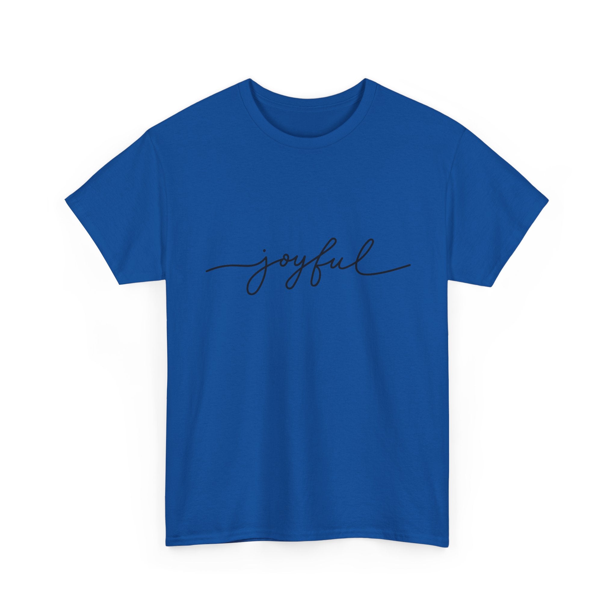 Joyful Script T-Shirt — Minimalist Inspirational Tee
