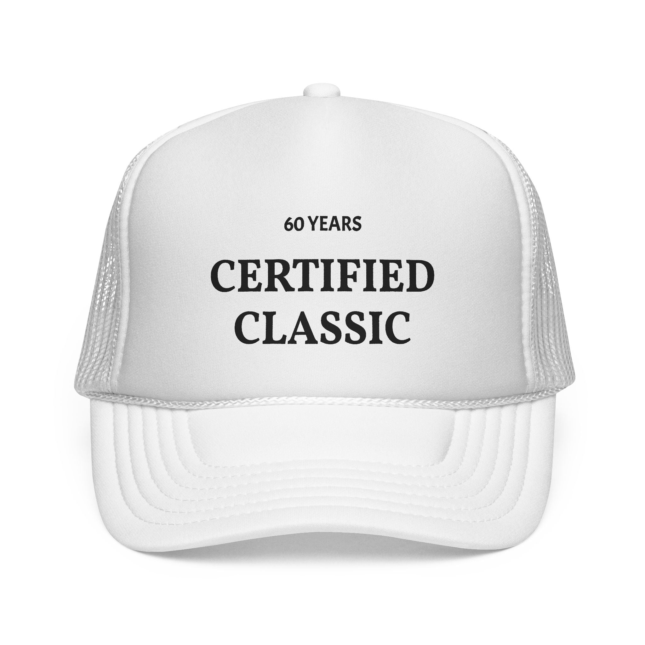 Certified Classic Trucker Cap — 60 Years Vintage Birthday Hat