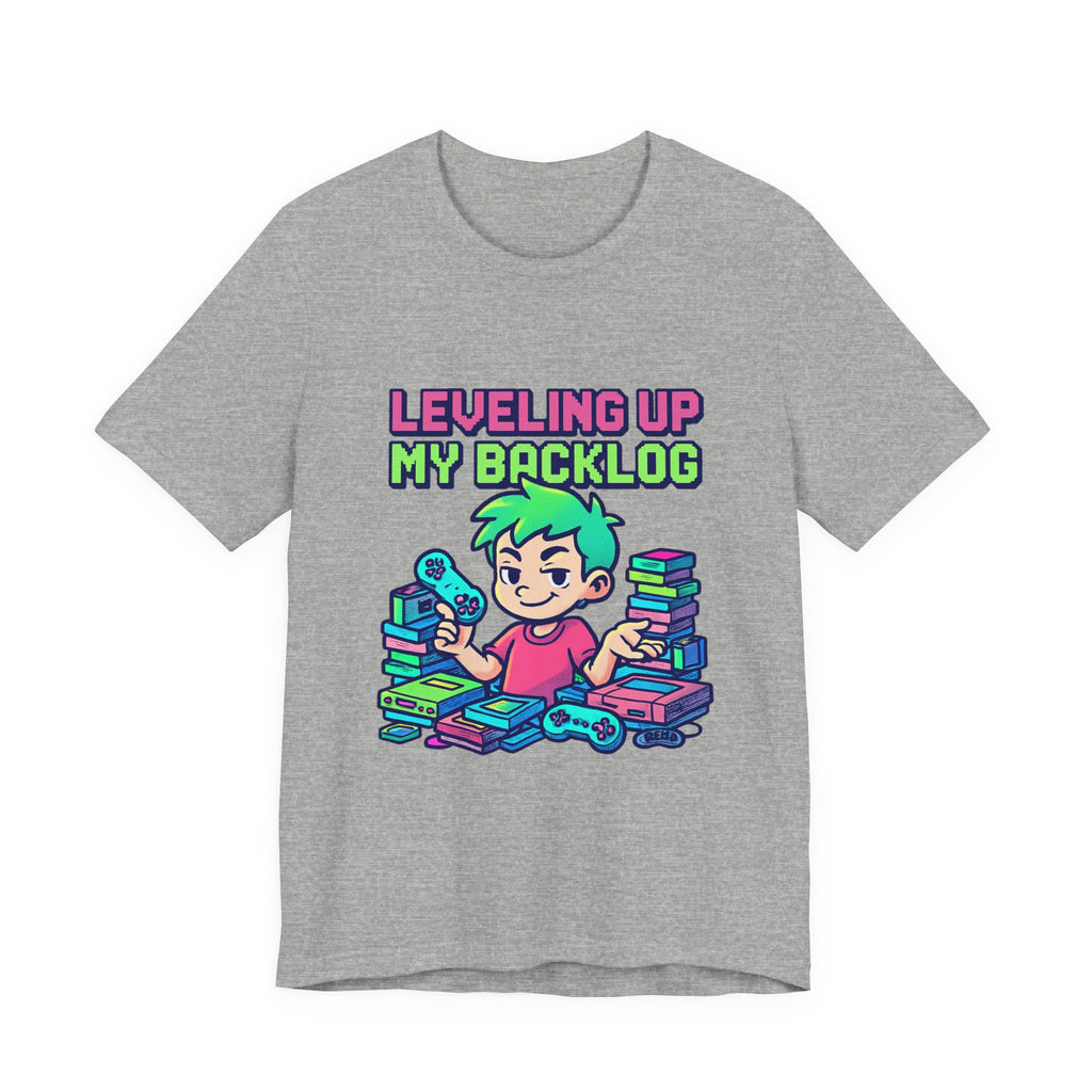 Leveling Up My Backlog Gaming Tee