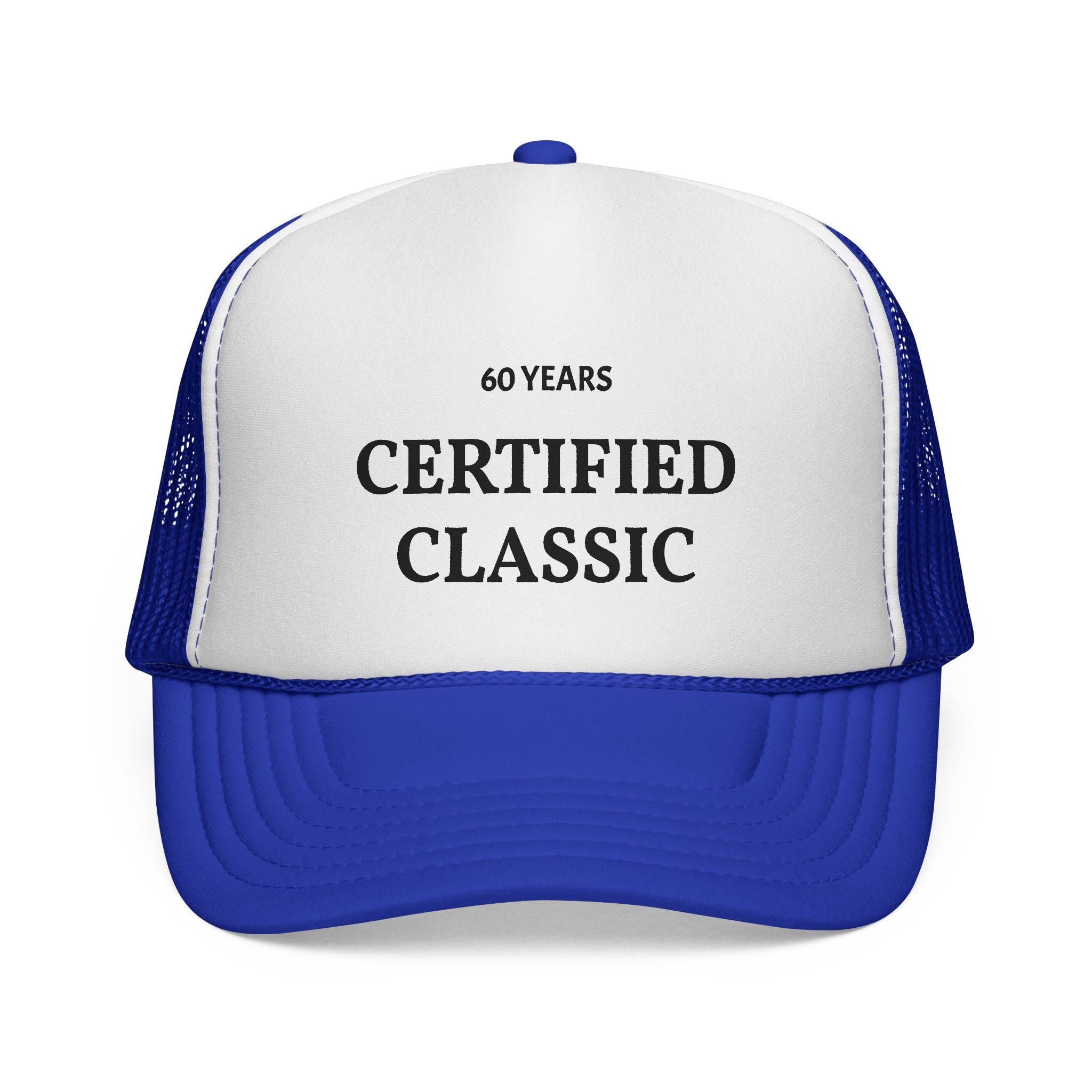 Certified Classic Trucker Cap — 60 Years Vintage Birthday Hat