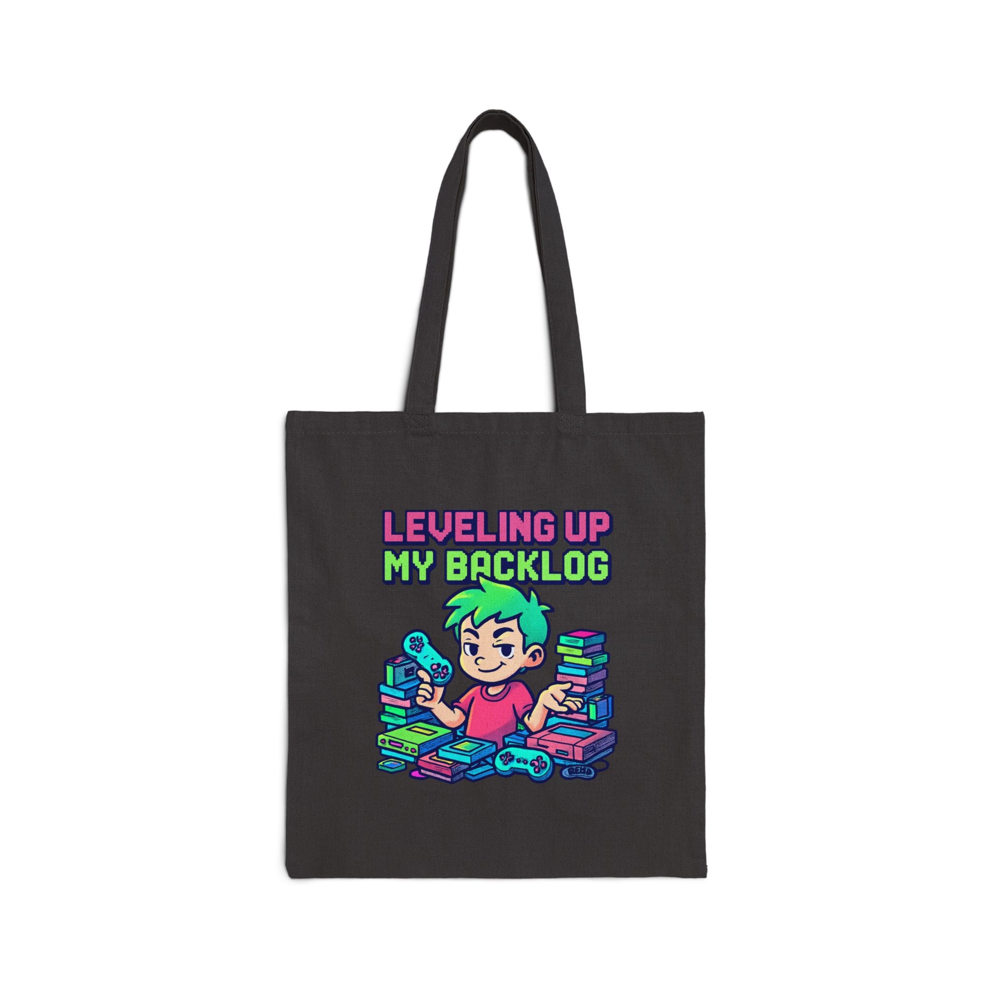 Tote Bag — "Leveling Up My Backlog" Gamer Tote