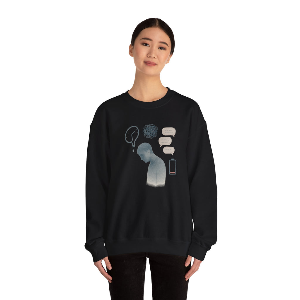 Emotional Silence Sweatshirt - Cozy Mental Health Awareness