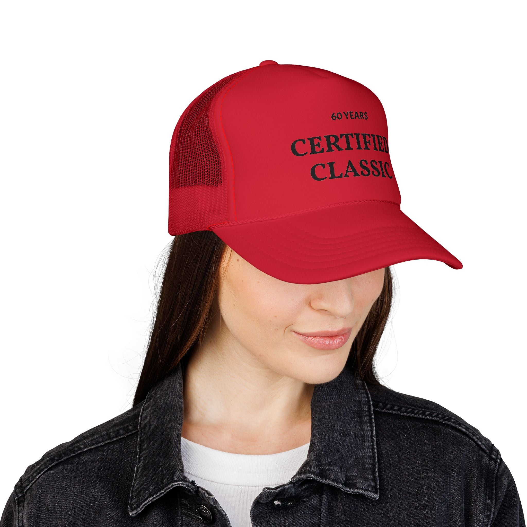 Certified Classic Trucker Cap — 60 Years Vintage Birthday Hat