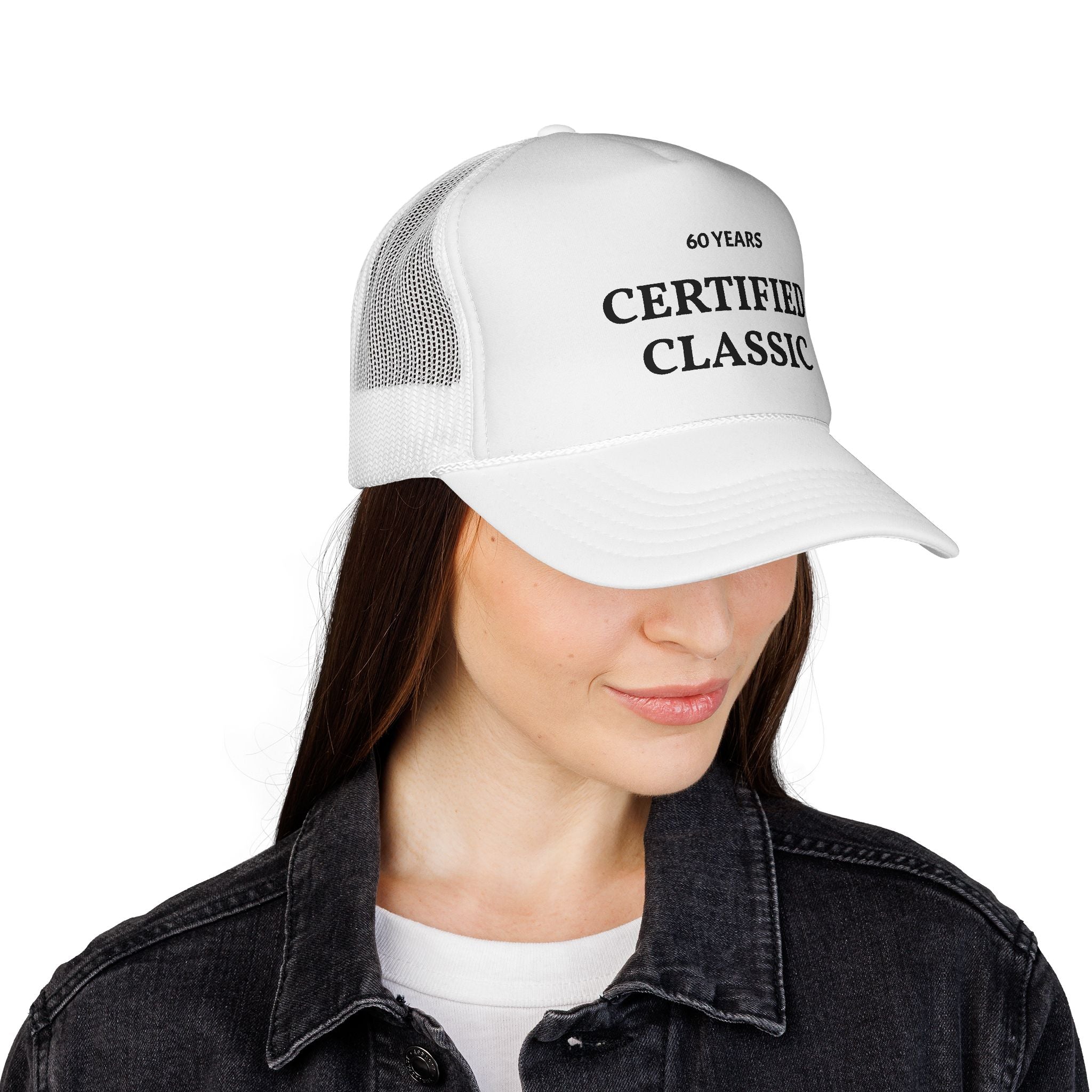 Certified Classic Trucker Cap — 60 Years Vintage Birthday Hat