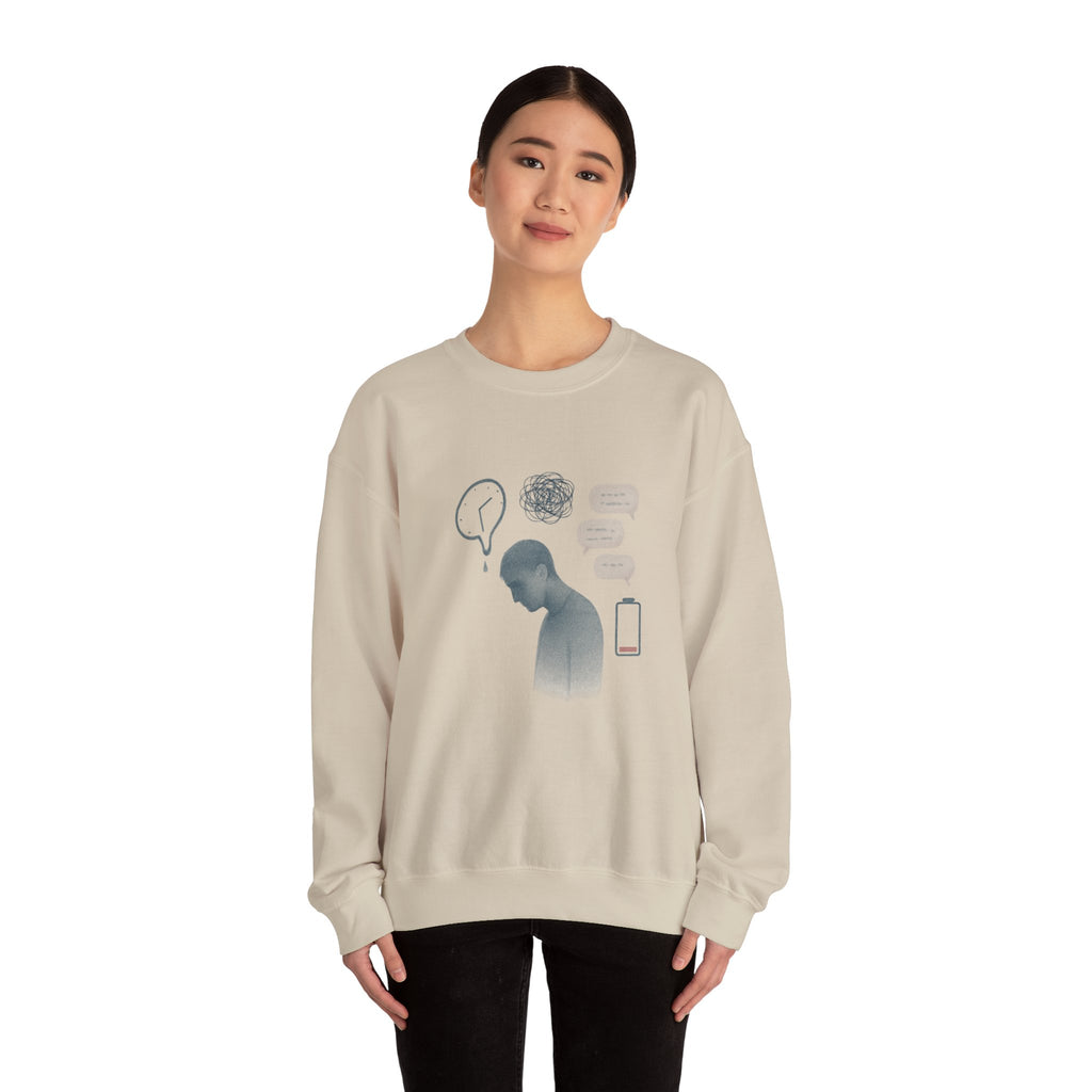 Crewneck Sweatshirt — Mental Health Awareness Silhouette