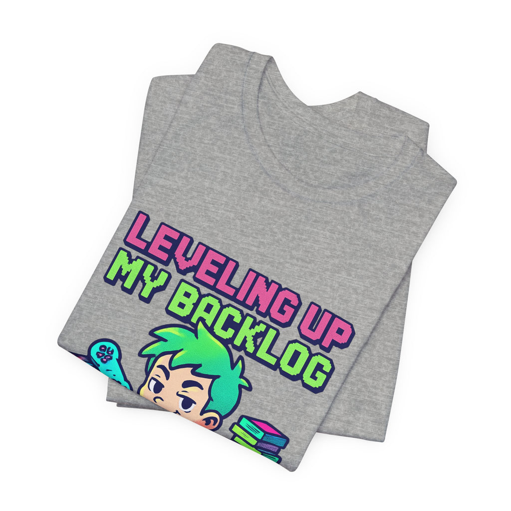 Leveling Up My Backlog Gaming Tee