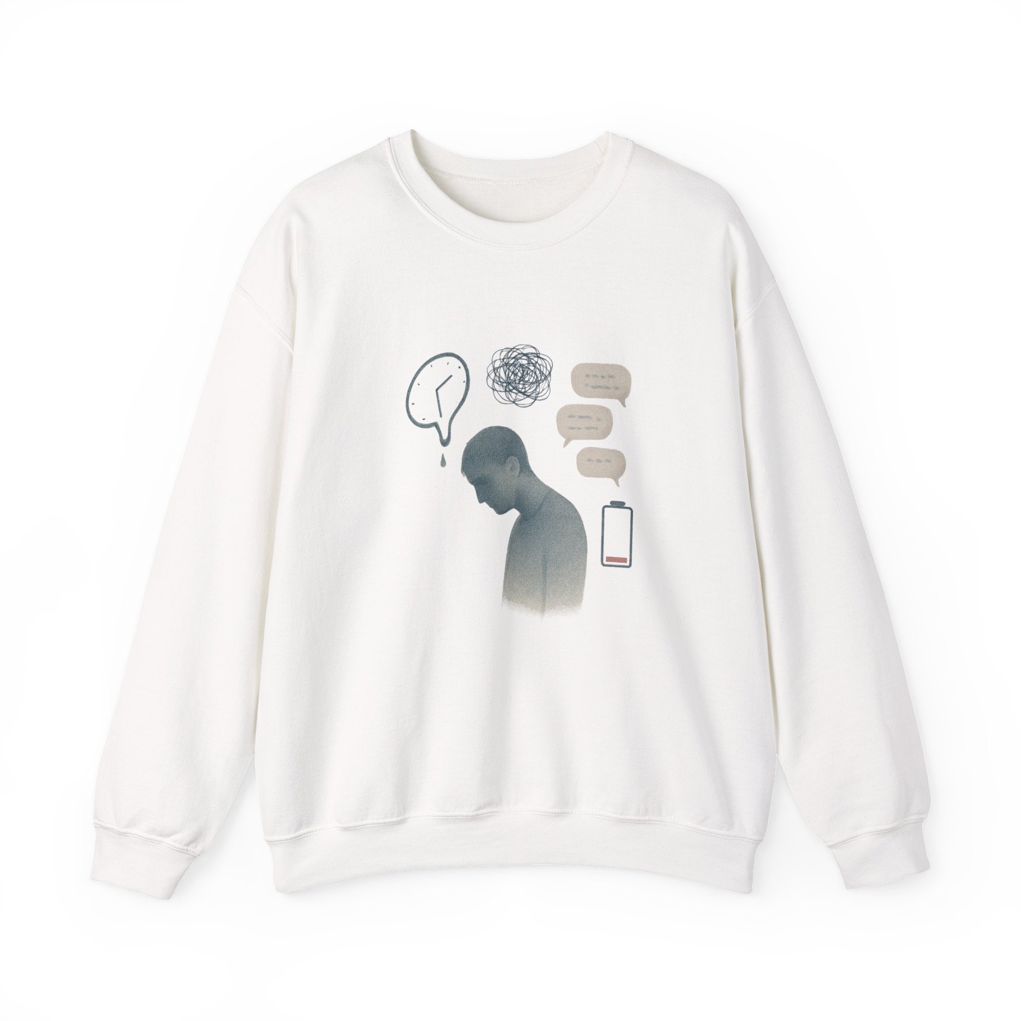 Crewneck Sweatshirt — Mental Health Awareness Silhouette