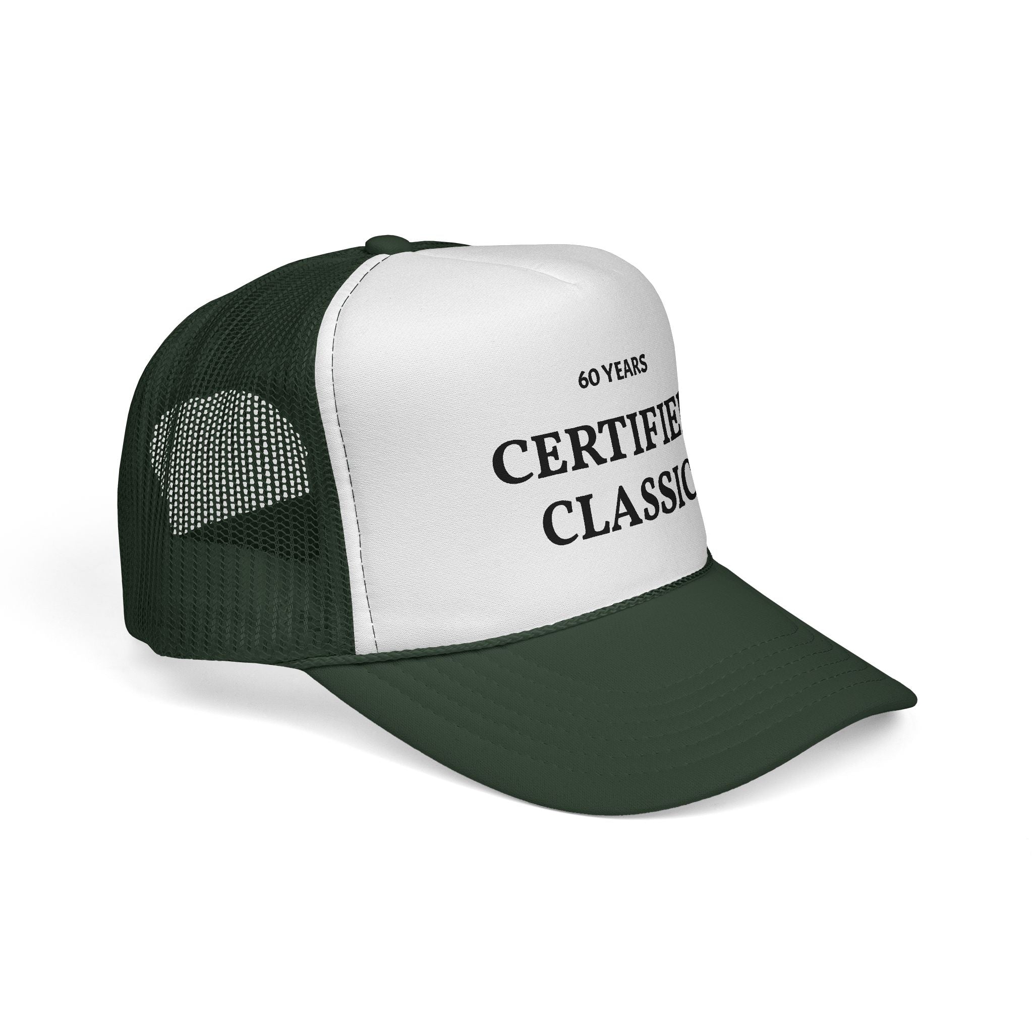 Certified Classic Trucker Cap — 60 Years Vintage Birthday Hat
