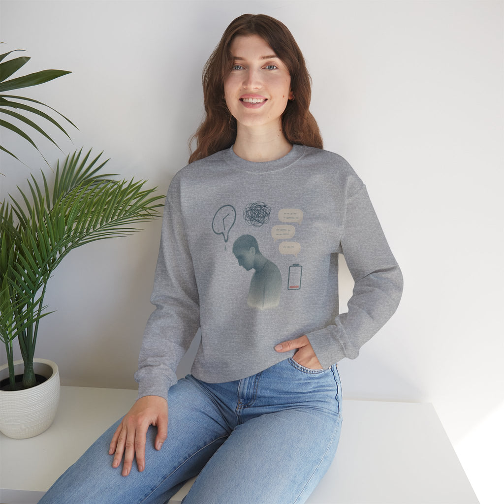Emotional Silence Sweatshirt - Cozy Mental Health Awareness