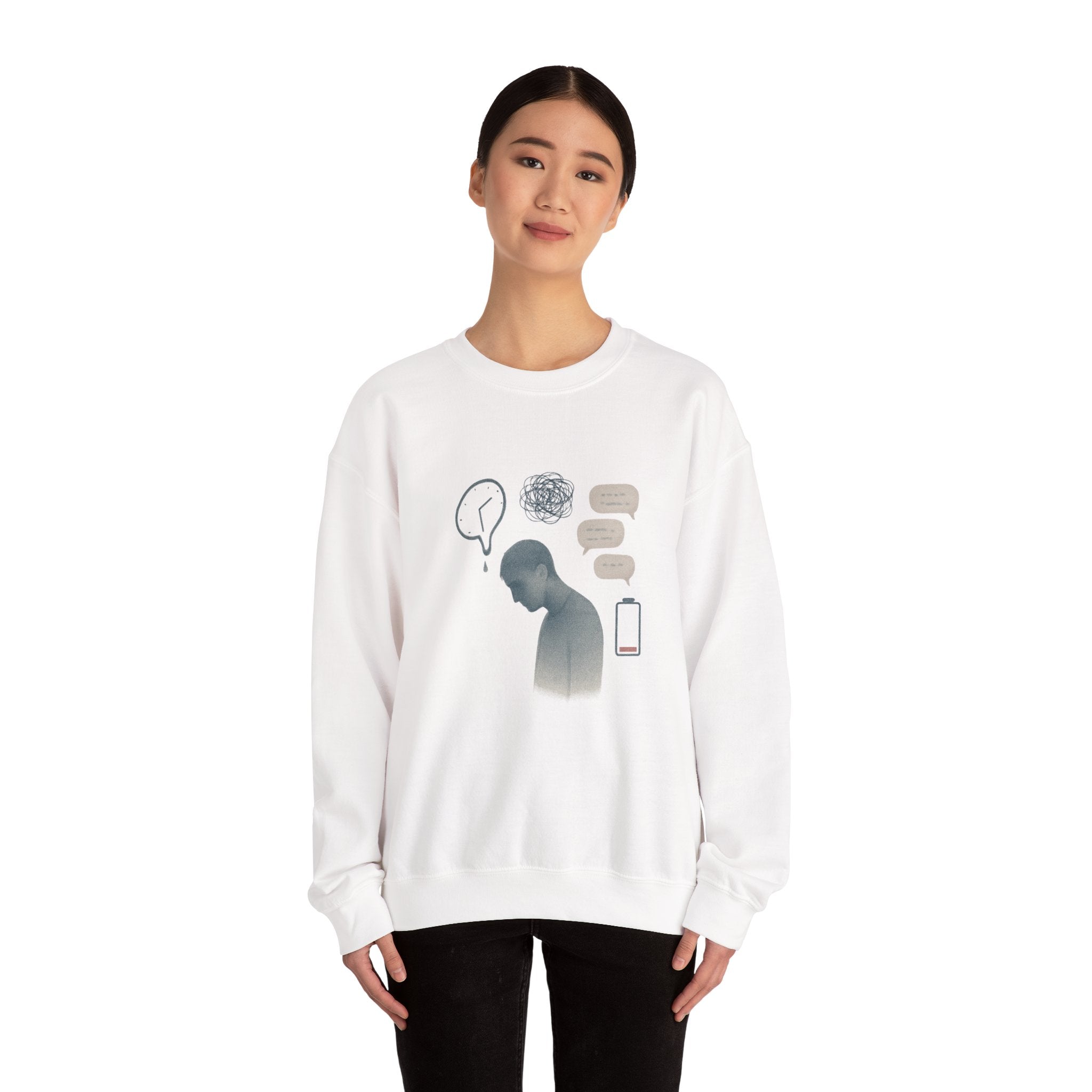 Crewneck Sweatshirt — Mental Health Awareness Silhouette
