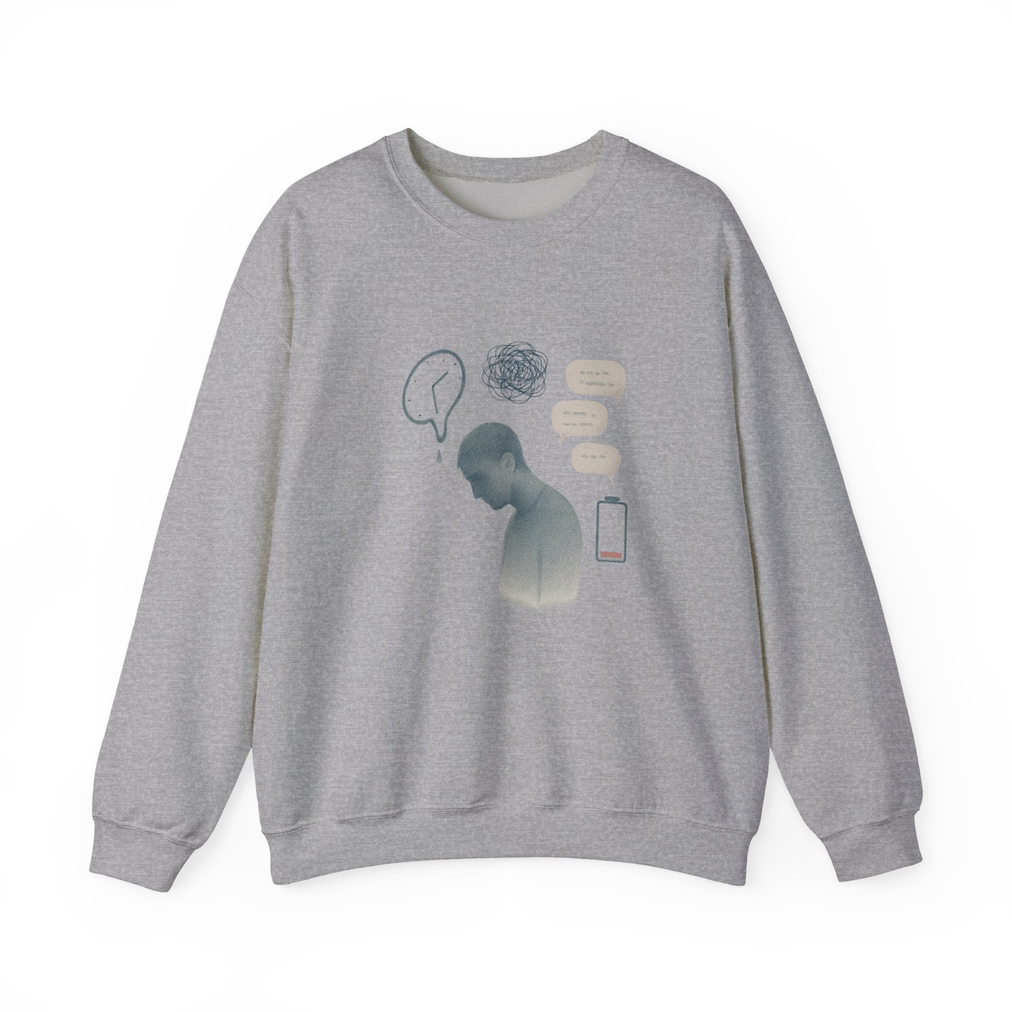 Crewneck Sweatshirt — Mental Health Awareness Silhouette
