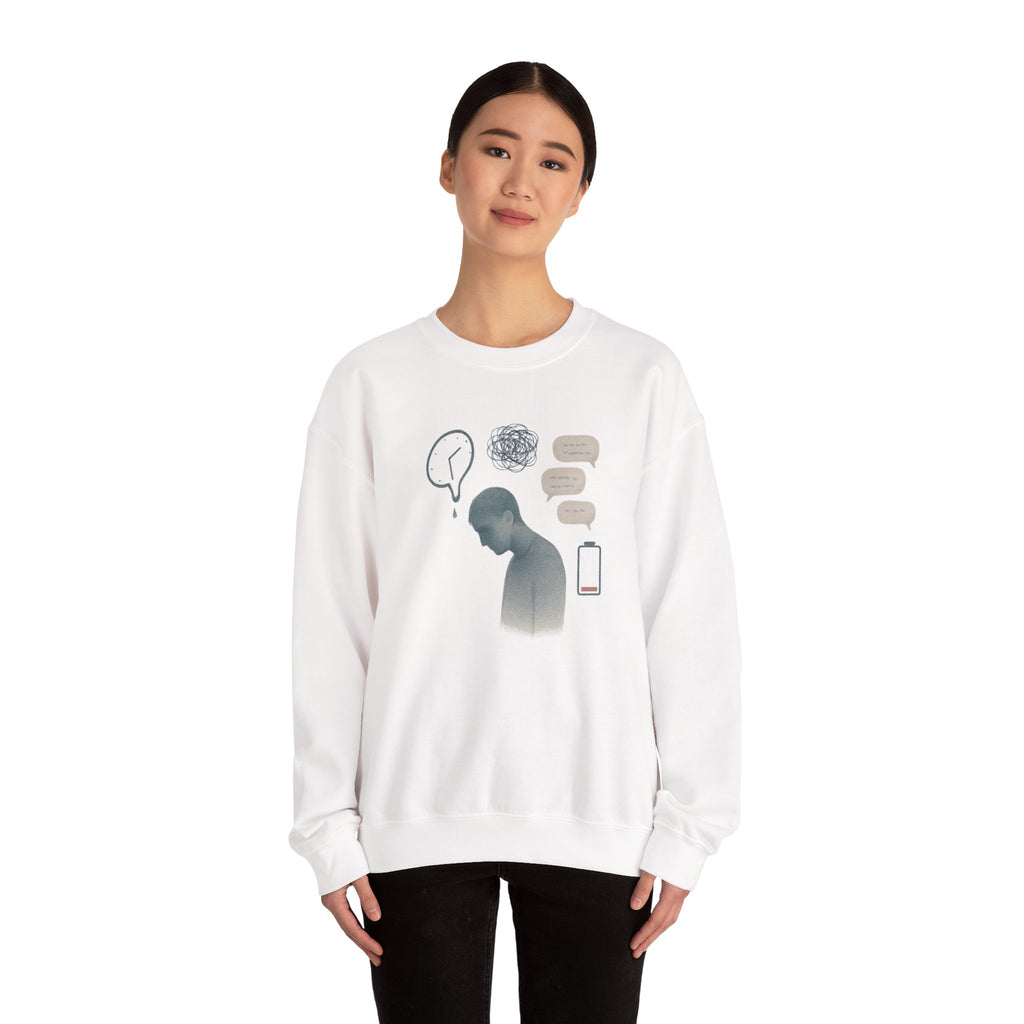 Emotional Silence Sweatshirt - Cozy Mental Health Awareness