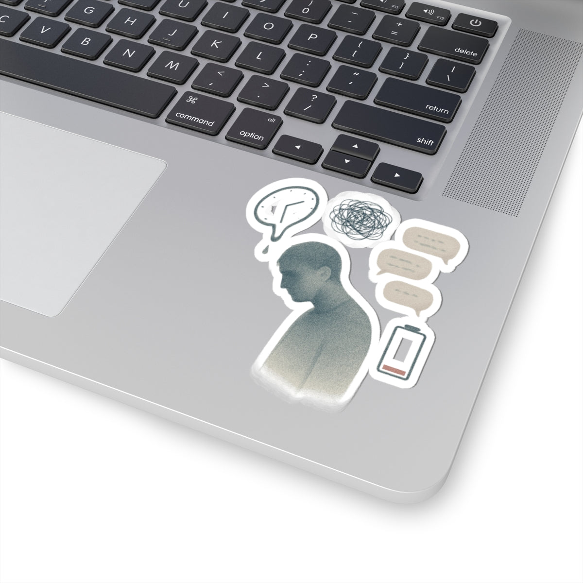 Emotional Overload Kiss-Cut Sticker Pack — Mental Health Illustration Stickers