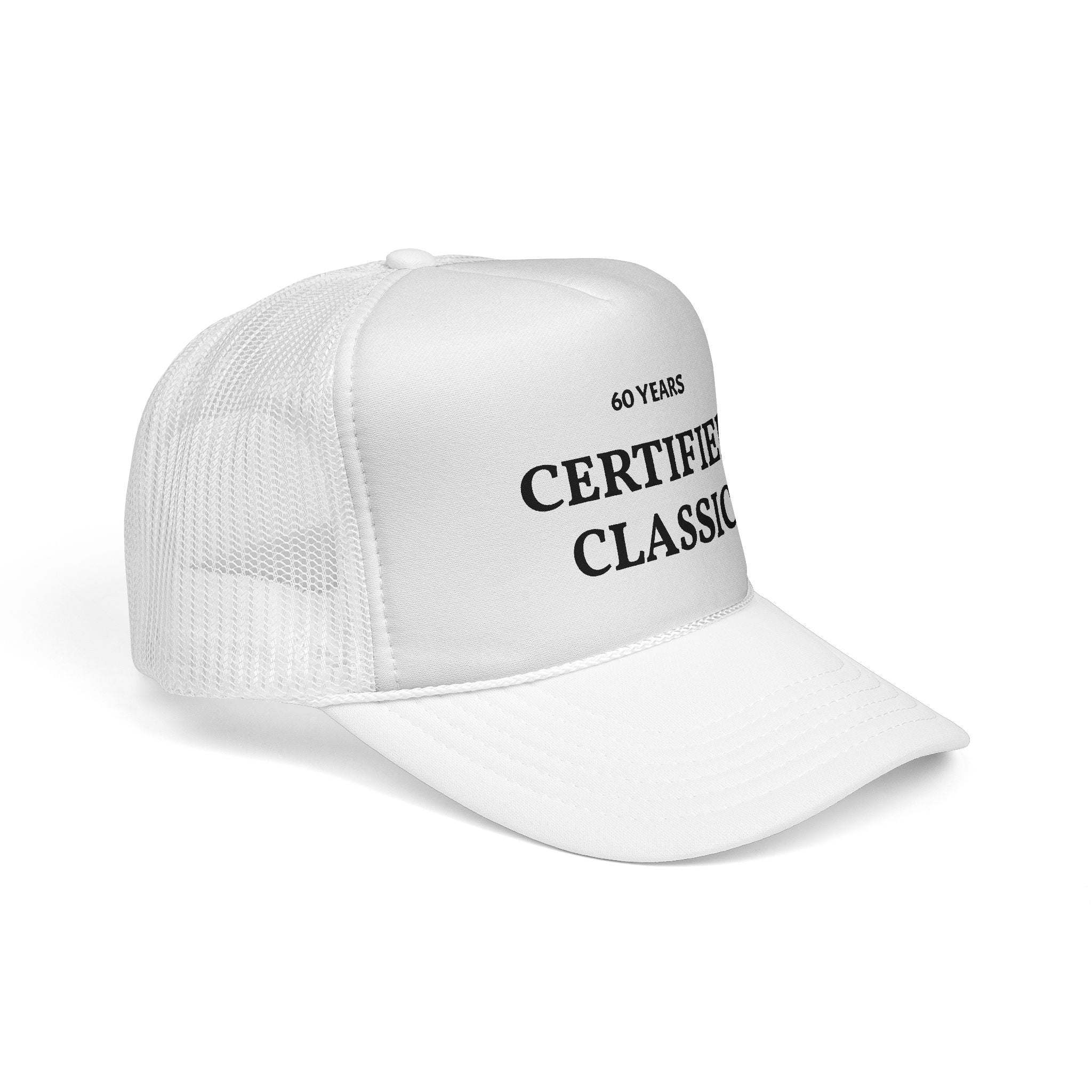 Certified Classic Trucker Cap — 60 Years Vintage Birthday Hat