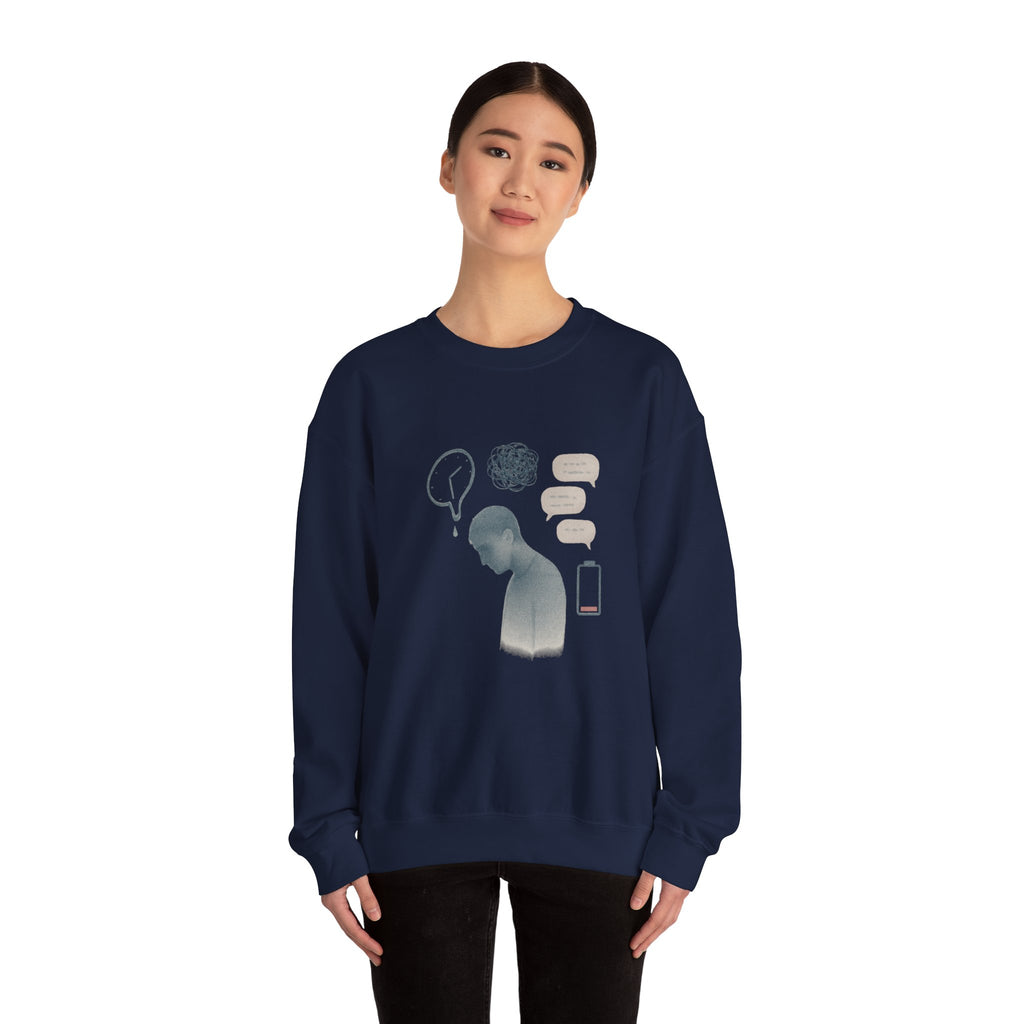 Crewneck Sweatshirt — Mental Health Awareness Silhouette