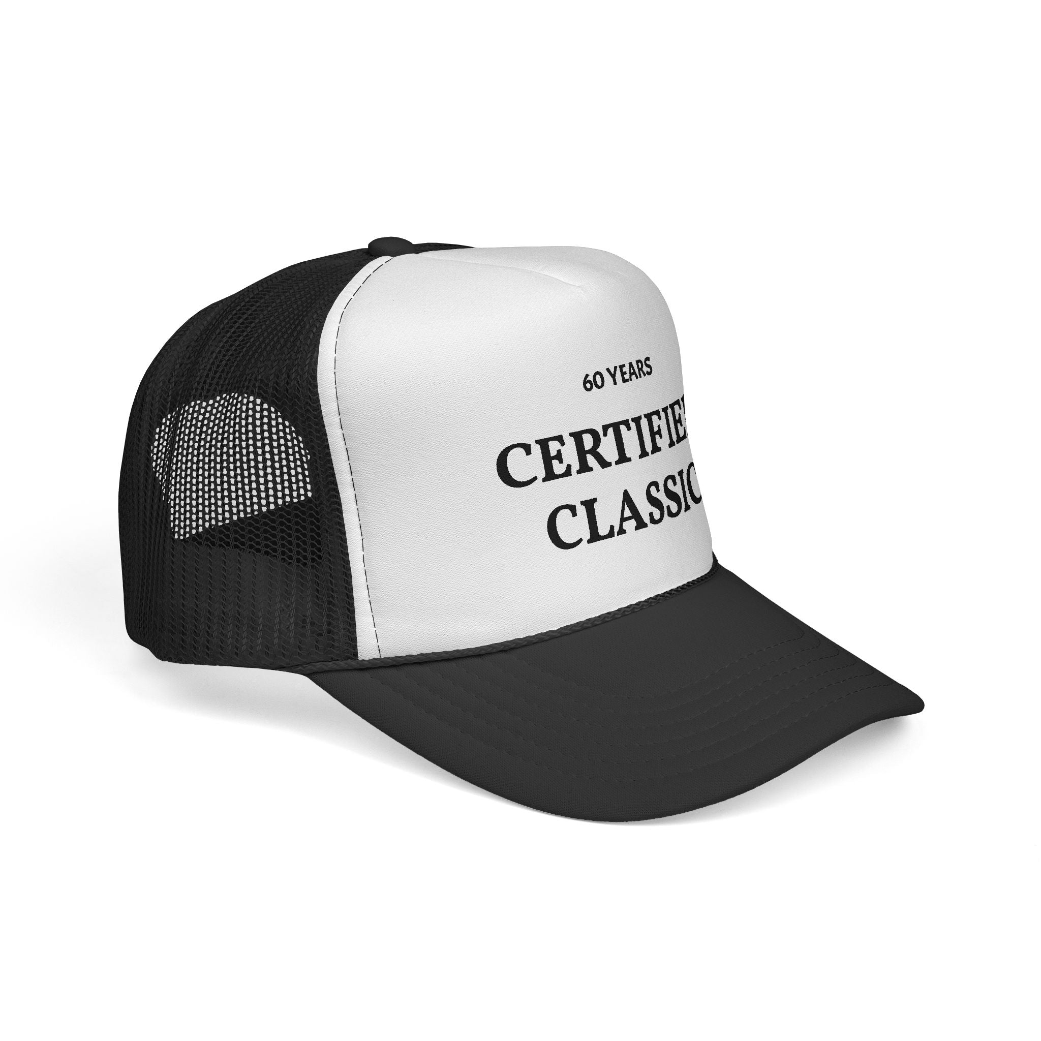Certified Classic Trucker Cap — 60 Years Vintage Birthday Hat